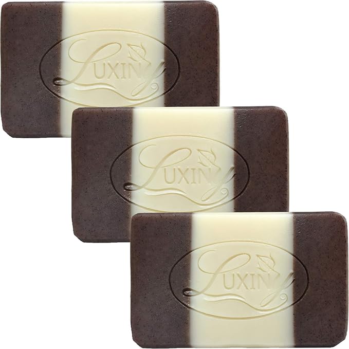 Luxiny Natural Soap Bar, Oatmeal Cinnamon Handmade Body Soap and Bath Soap Bar is a Palm Oil Free Moisturizing Vegan Castile Soap for All Skin Types Including Sensitive Skin (3 Pack) - Image 2